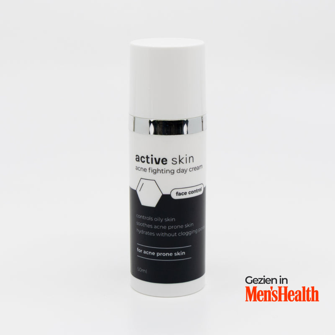 Face Control - Dagcrème Mannen met Retinol en Zink tegen Acne & Onzuiverheden