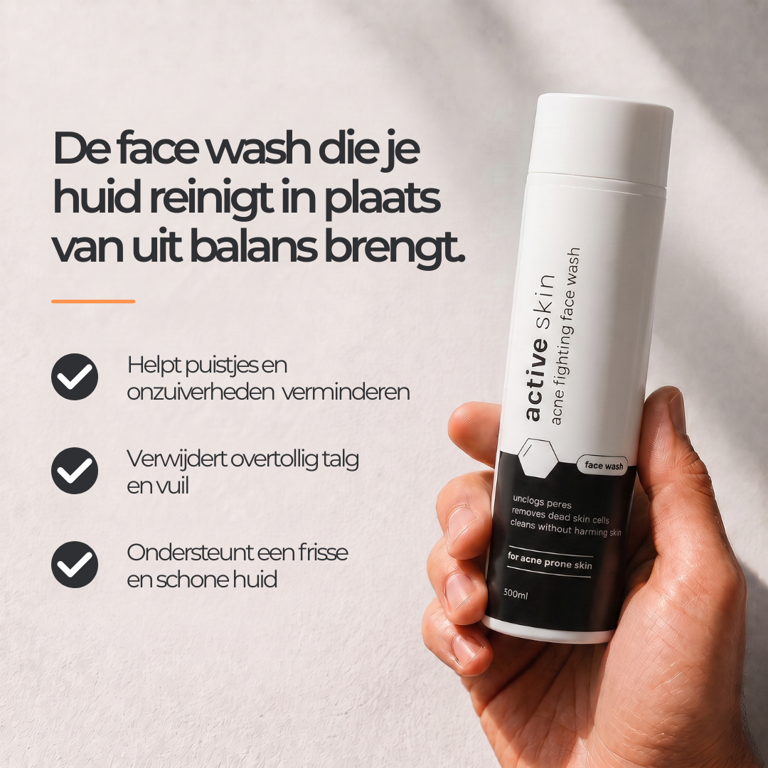 Face Wash - Gezichtsreiniger Mannen met Glycerine tegen Acne & Puistjes